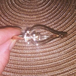 NEW Golden Crystal Anchor Cuff Bracelet